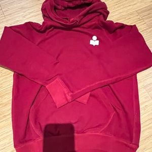 Isabel Marant red cotton blend hoodie
